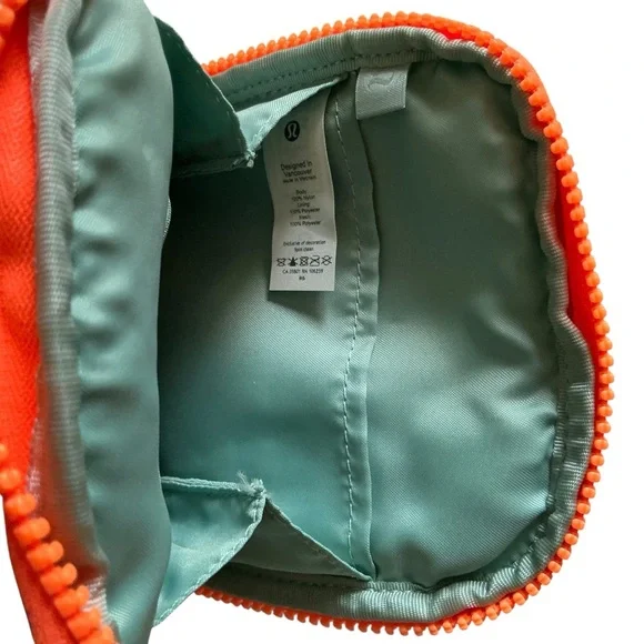 Lululemon easy access crossbody orange green bag travel casual bag - Picture 7 of 9